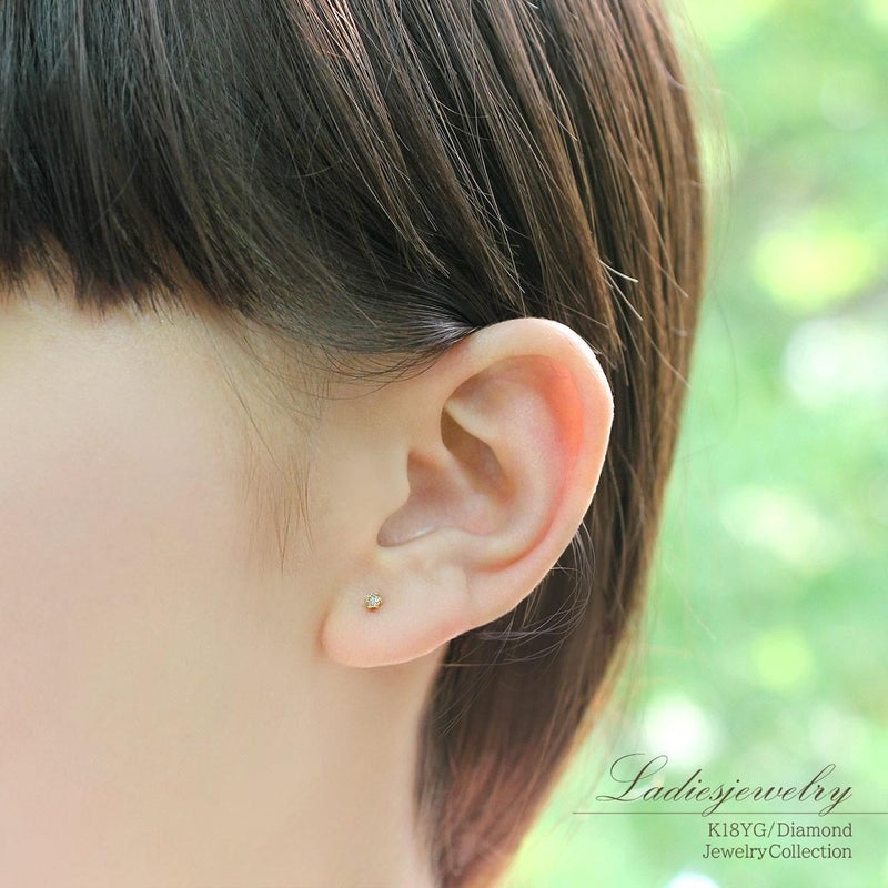 K18YG ダイヤモンド ピアス_10