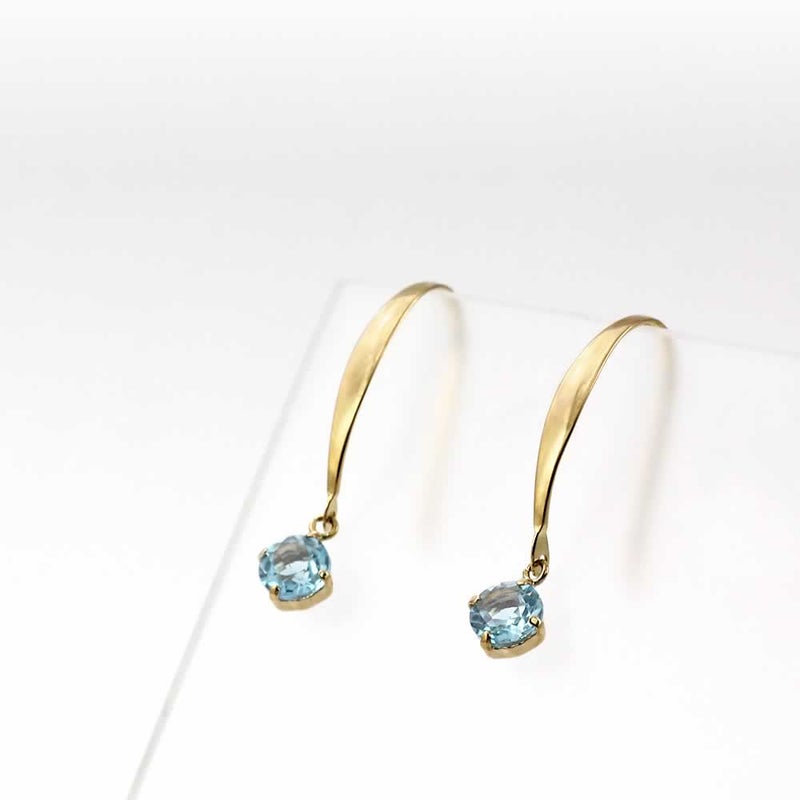 K18YG ブルートパーズ ピアス 11月の誕生石_03