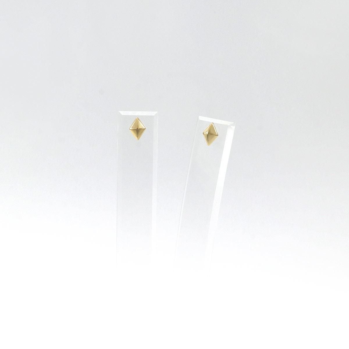 K18YG ひし形モチーフ ピアス_10