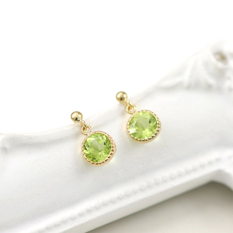 K18YG ラウンドカット ピアス_02