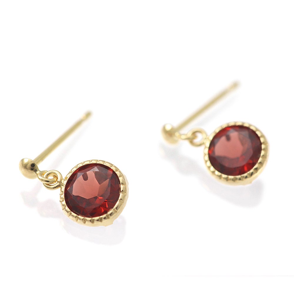 K18YG ラウンドカット ピアス_03