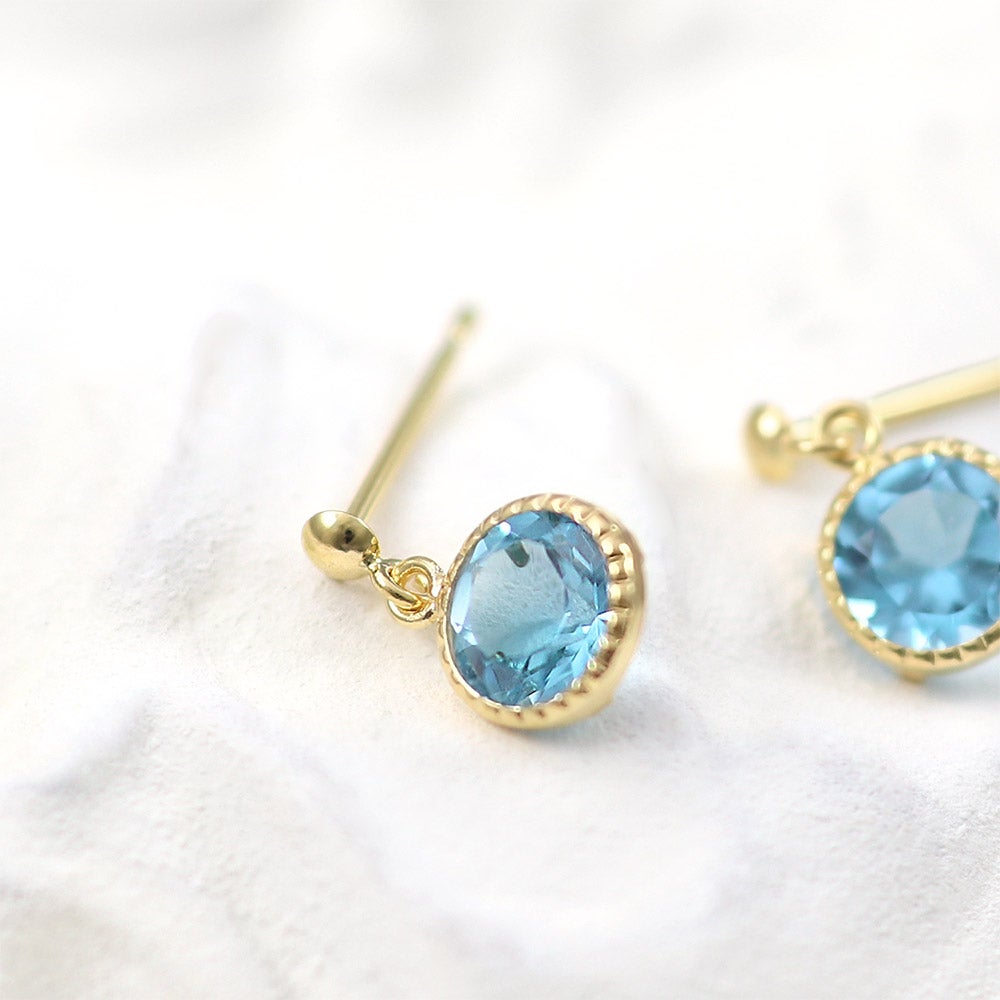 K18YG ラウンドカット ピアス_11