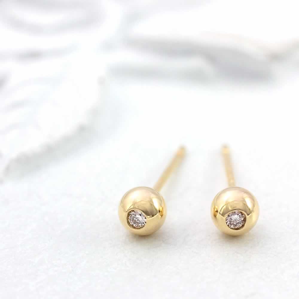 K18YG ダイヤモンド ピアス_03