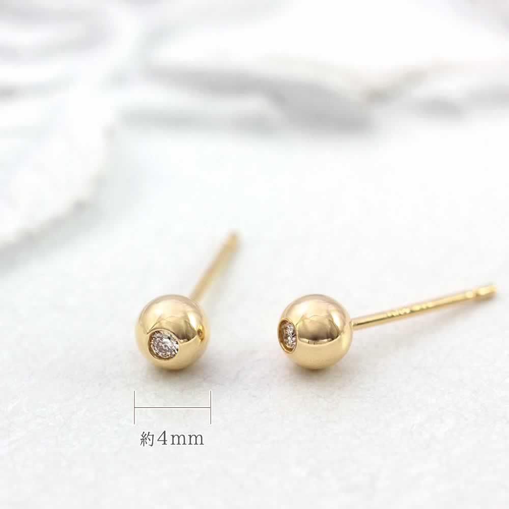 K18YG ダイヤモンド ピアス_05