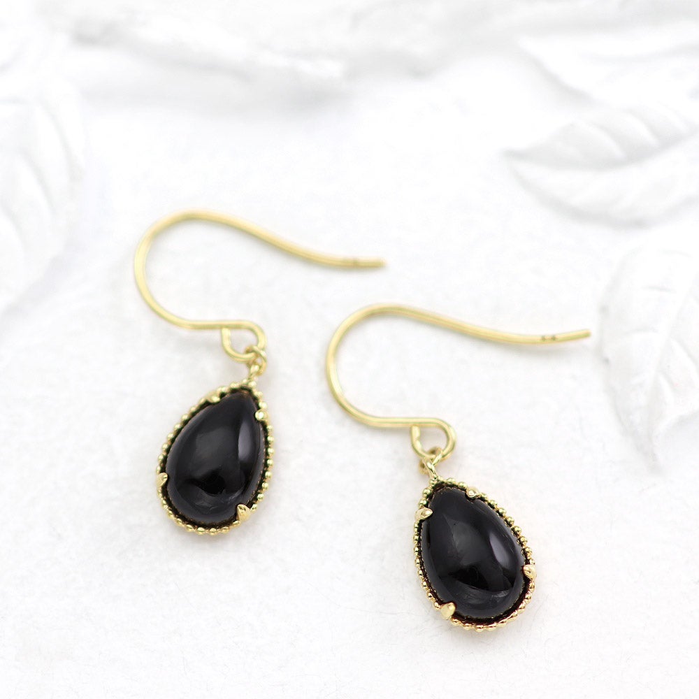 K18YG オニキス フックピアス_02