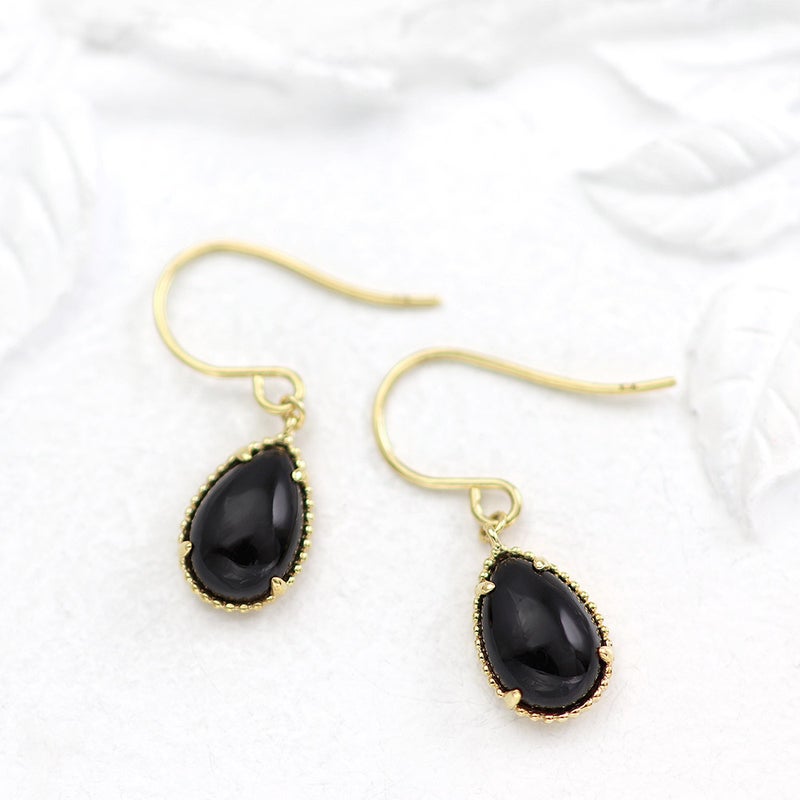 K18YG オニキス フックピアス_02