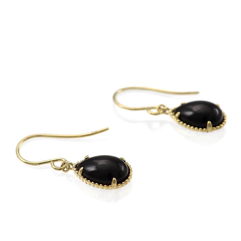 K18YG オニキス フックピアス_03