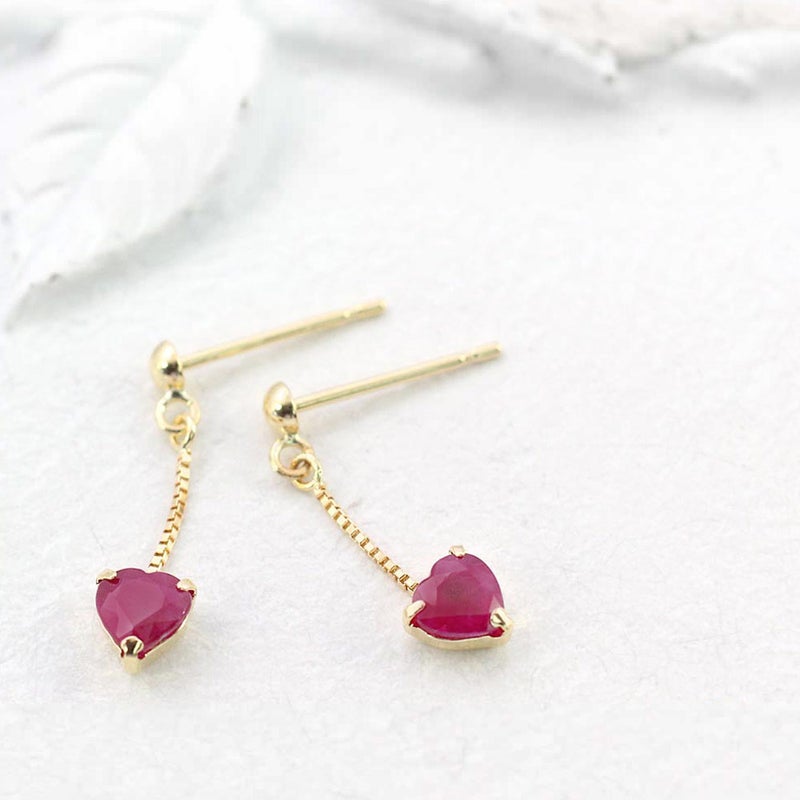 K18YG ルビー ピアス_02