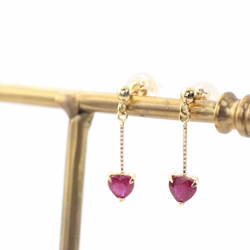 K18YG ルビー ピアス_03