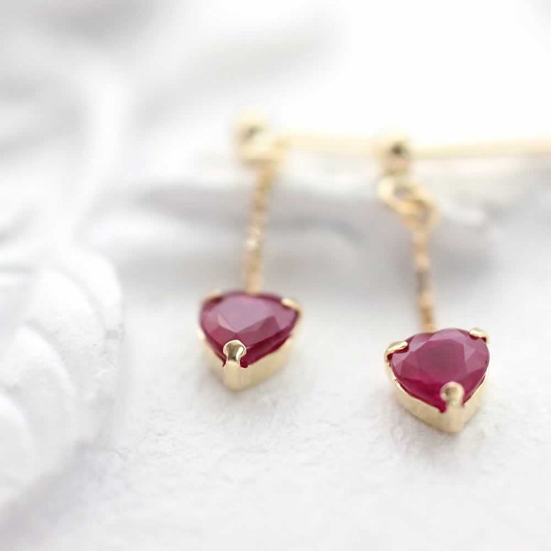 K18YG ルビー ピアス_04