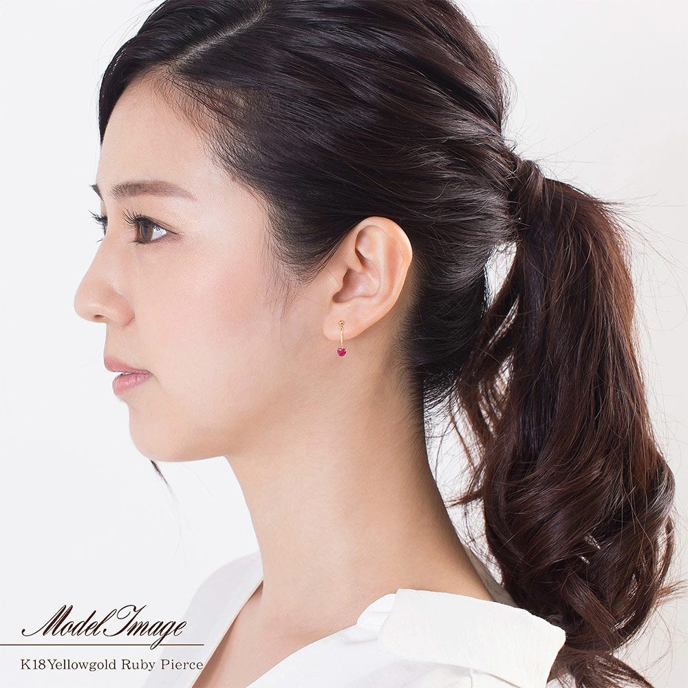 K18YG ルビー ピアス_05