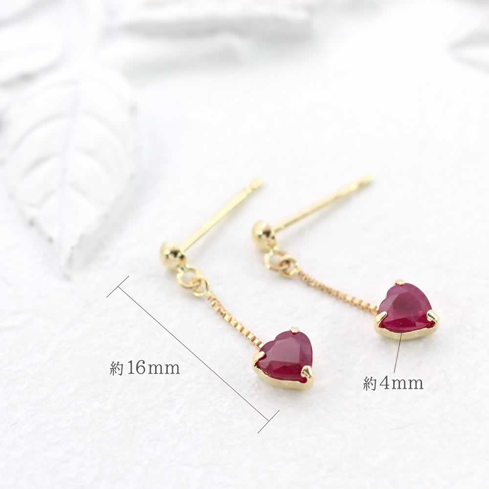 K18YG ルビー ピアス | Jewelry ROLA（ジュエリーローラ）