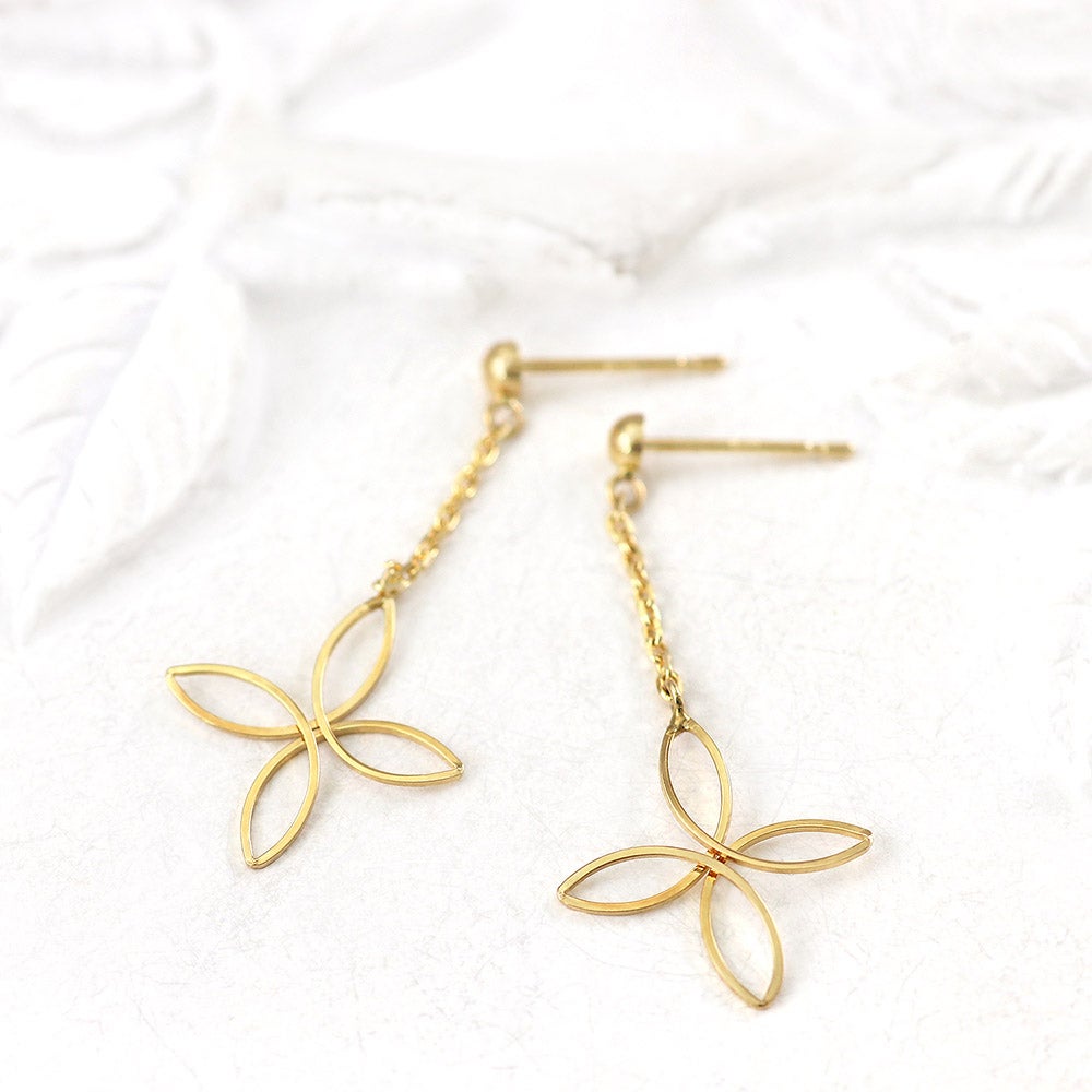 K18YG フラワー ピアス_02