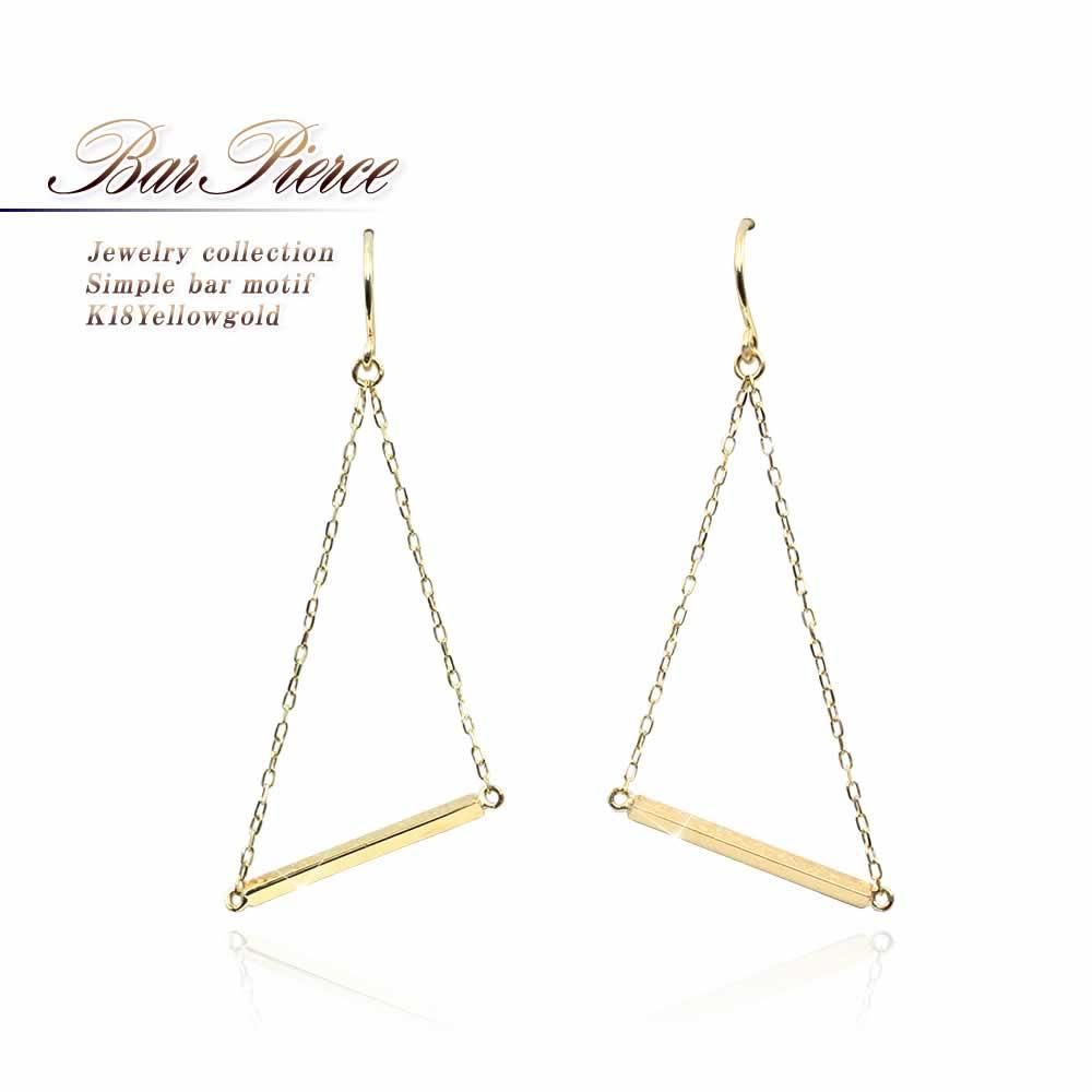 K18YG メタルバー フックピアス_01