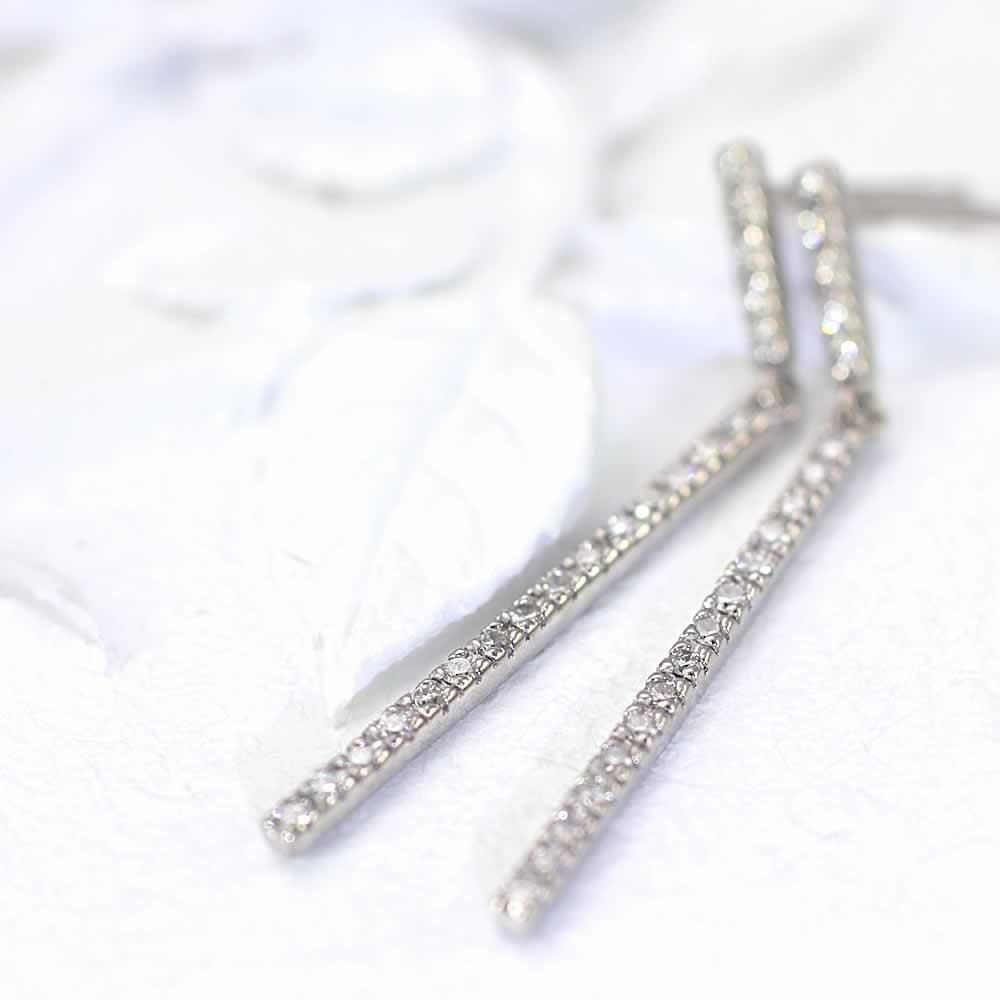 K18WG ダイヤモンド ロングピアス_03