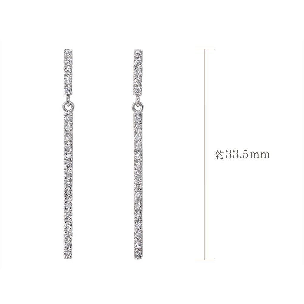 K18WG ダイヤモンド ロングピアス_04