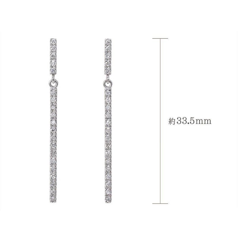 K18WG ダイヤモンド ロングピアス_04