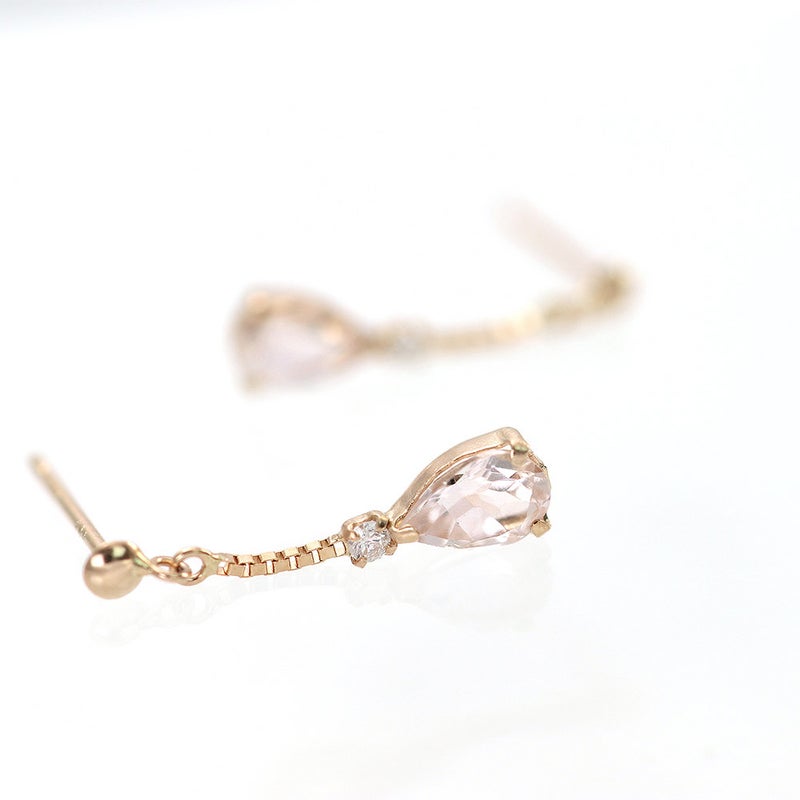 K18PG モルガナイト＆ダイヤモンド ピアス_03