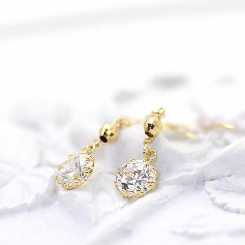 K18YG スーパーキュービックジルコニア ピアス_02