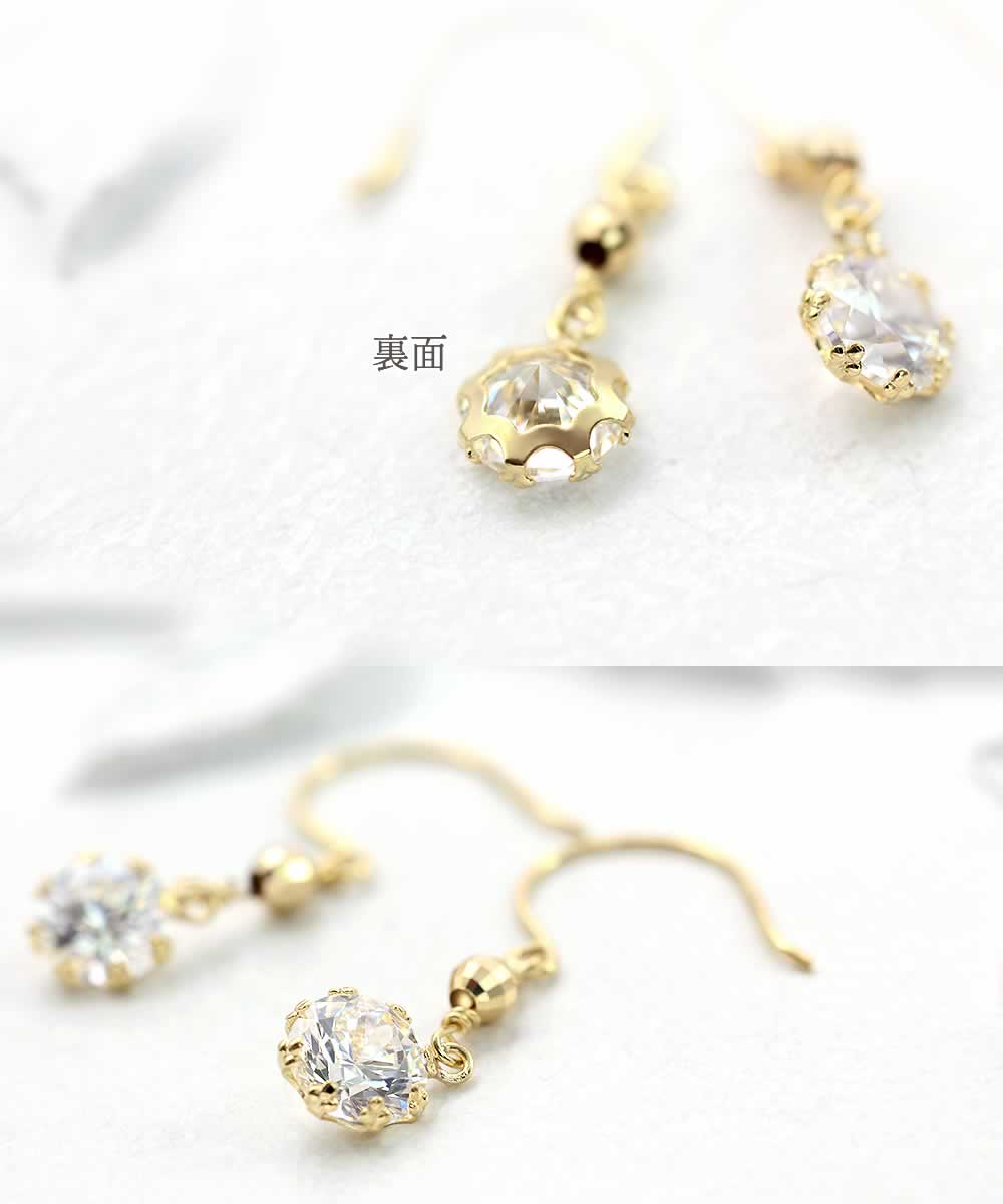 K18YG スーパーキュービックジルコニア ピアス_03