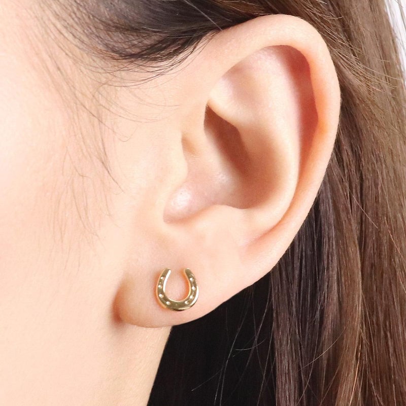K18YG 馬蹄（ホースシュー）ピアス_04