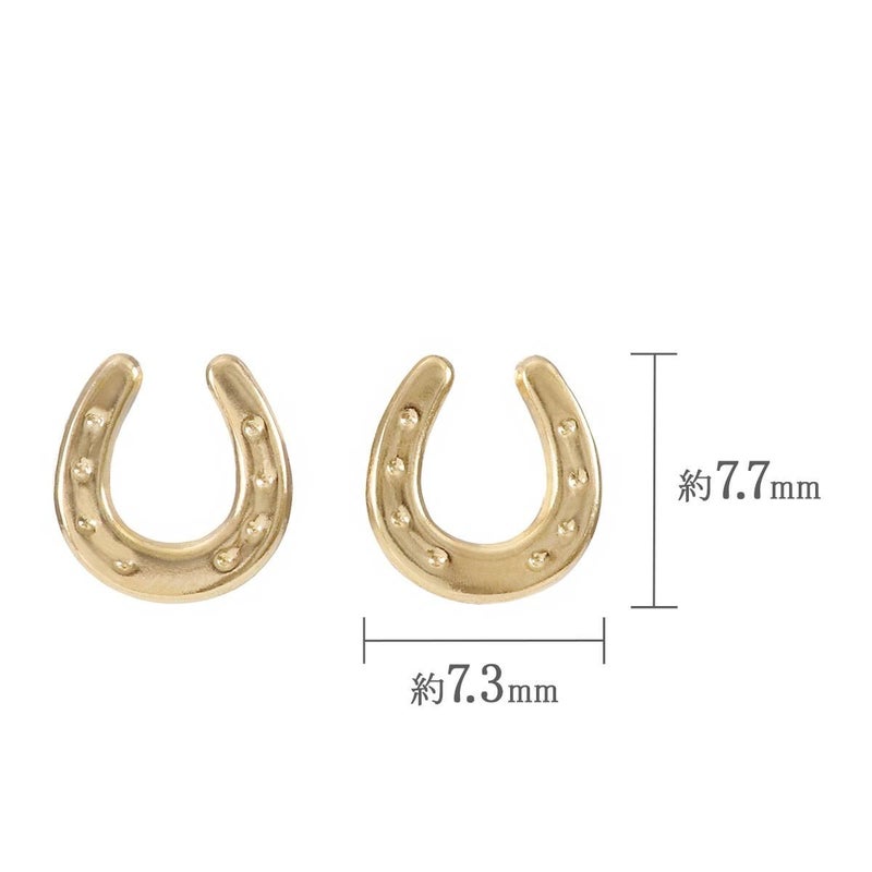K18YG 馬蹄（ホースシュー）ピアス_05