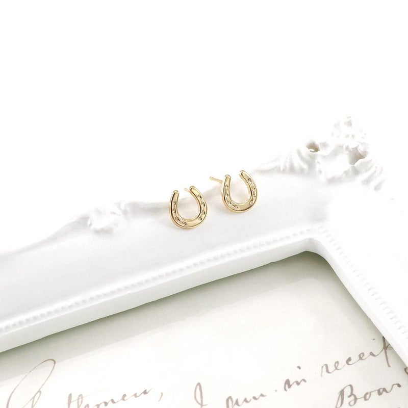 K18YG 馬蹄（ホースシュー）ピアス_09