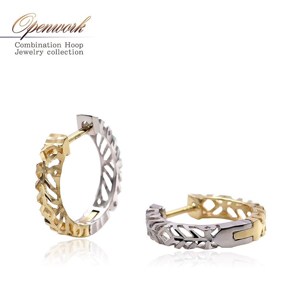 K18 リバーシブル フープピアス_01