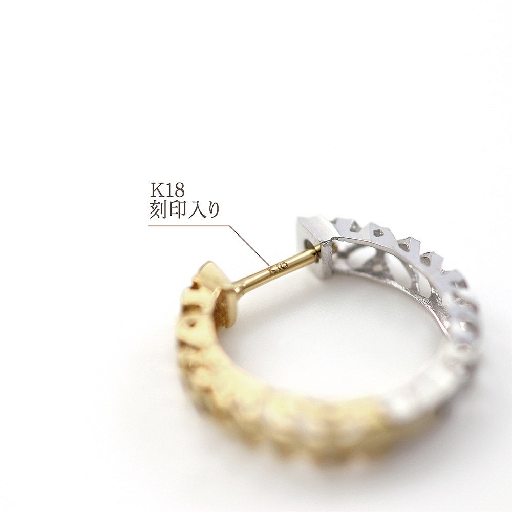 K18 リバーシブル フープピアス_12