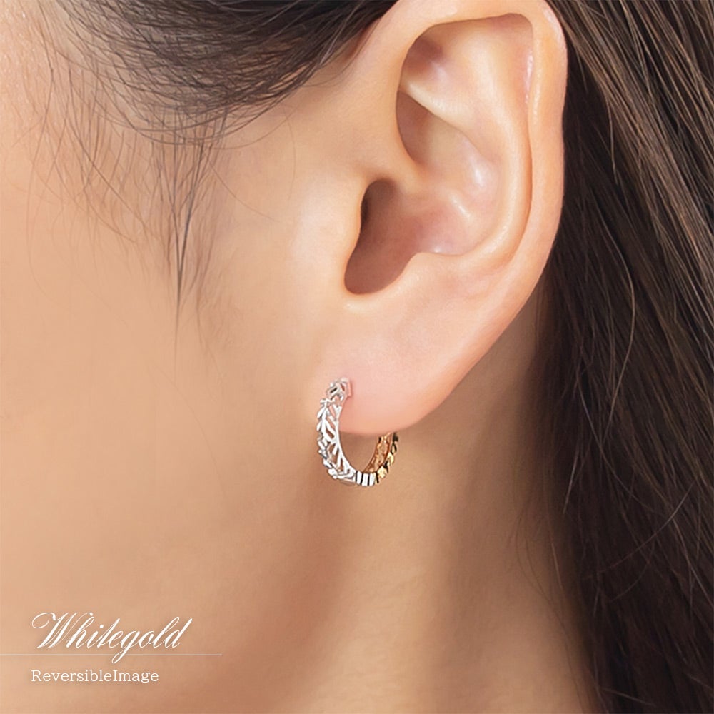 K18 リバーシブル フープピアス_13