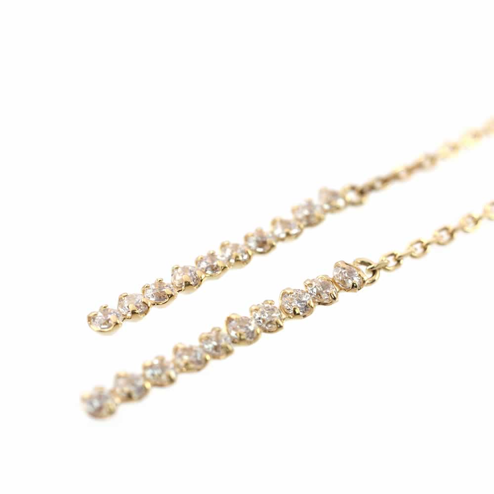 K18YG スーパーキュービックジルコニア ピアス_04