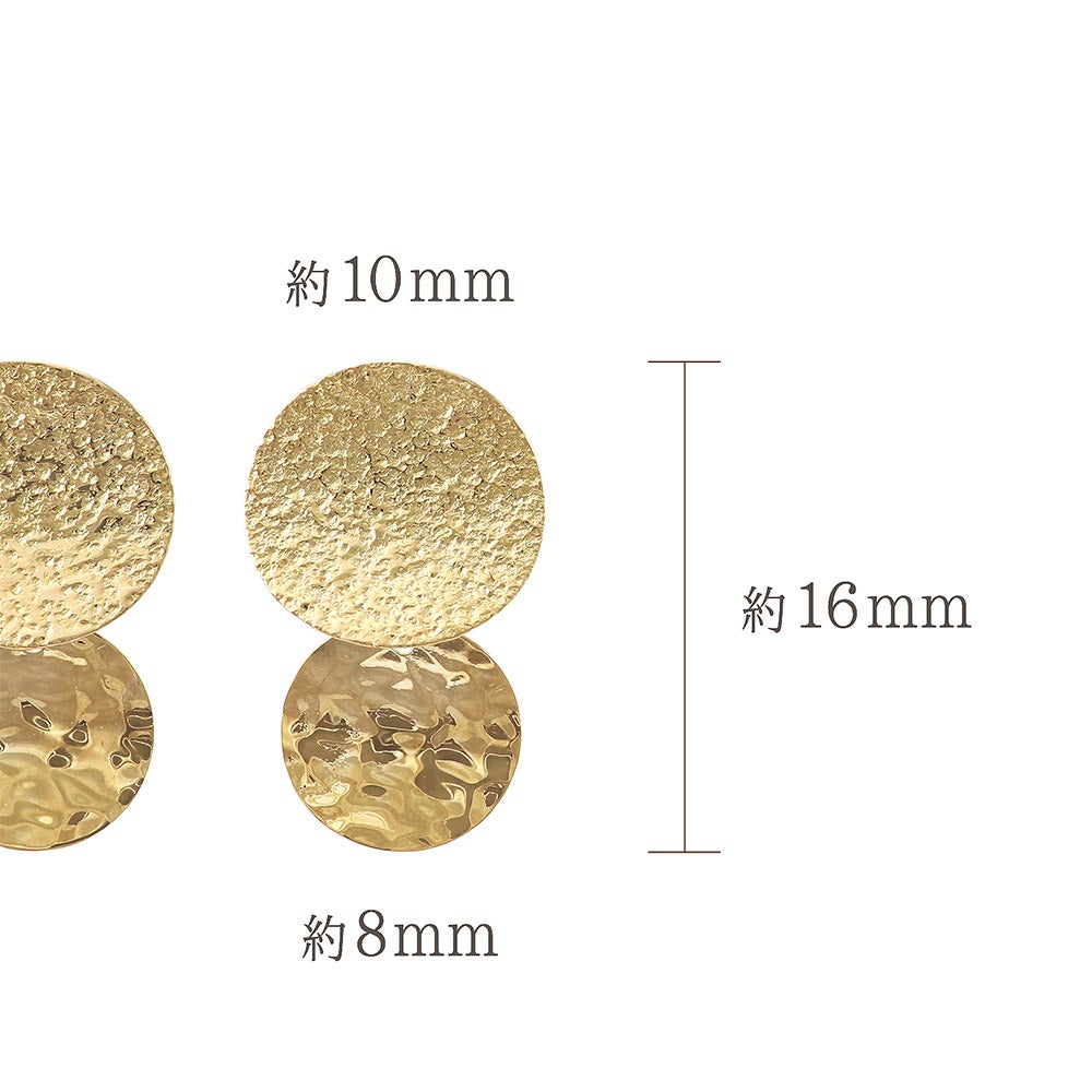 K18YG ダブルサークル ピアス_05