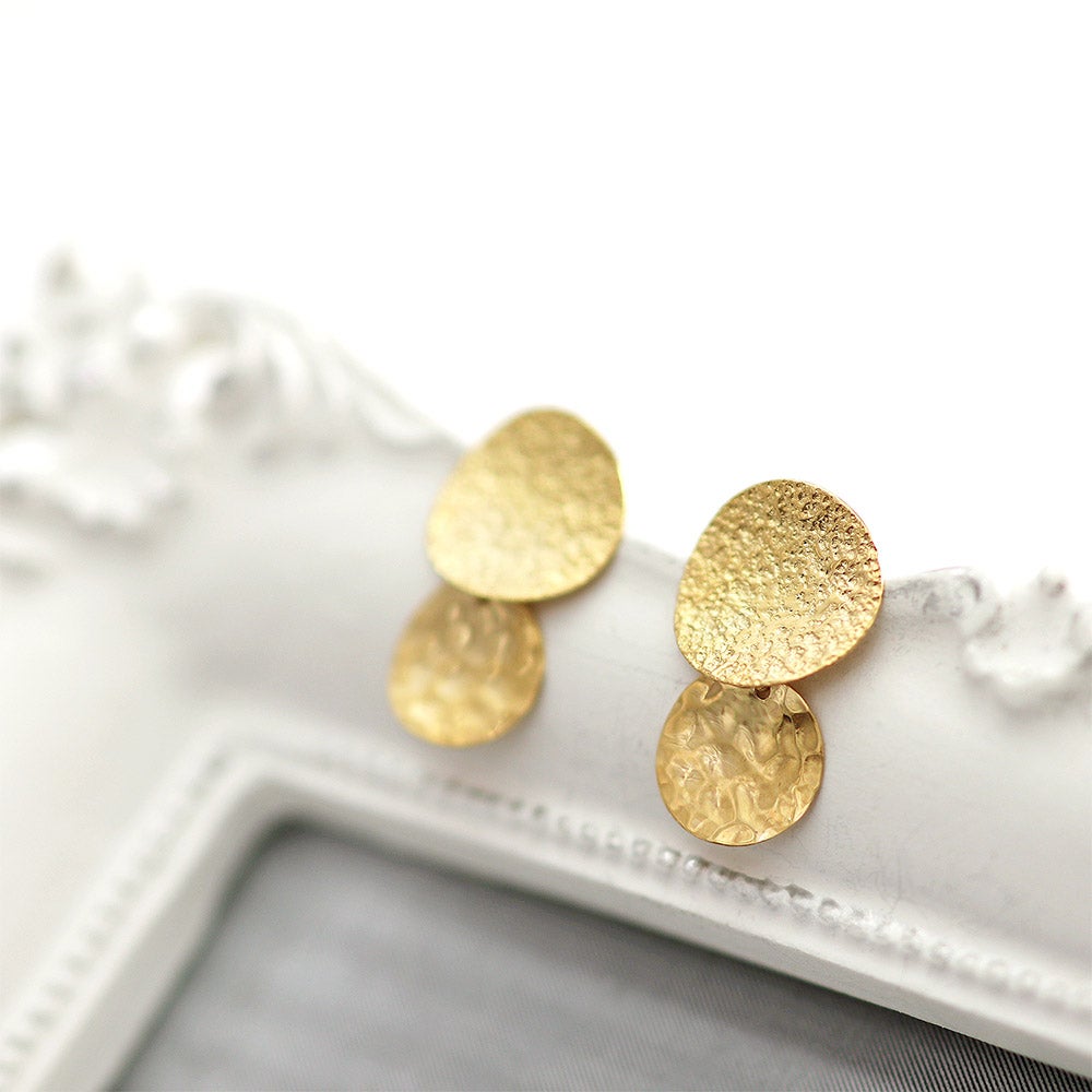 K18YG ダブルサークル ピアス_11