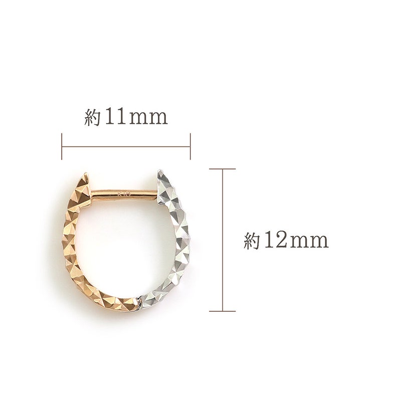 K18PG/K18WG リバーシブル フープピアス_05