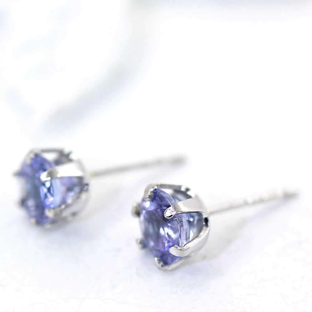 18K タンザナイト ピアス