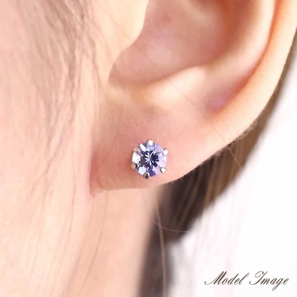 18K タンザナイト ピアス