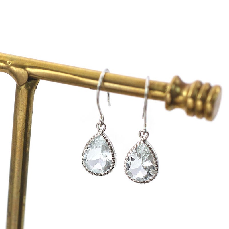 K18WG アクアマリン ティアドロップフックピアス_03