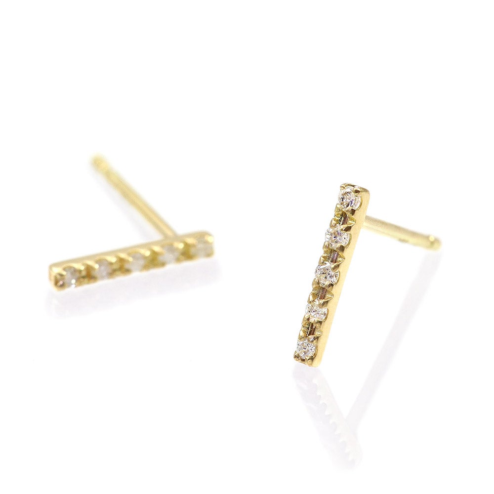 K18YG ダイヤモンド バーピアス_03