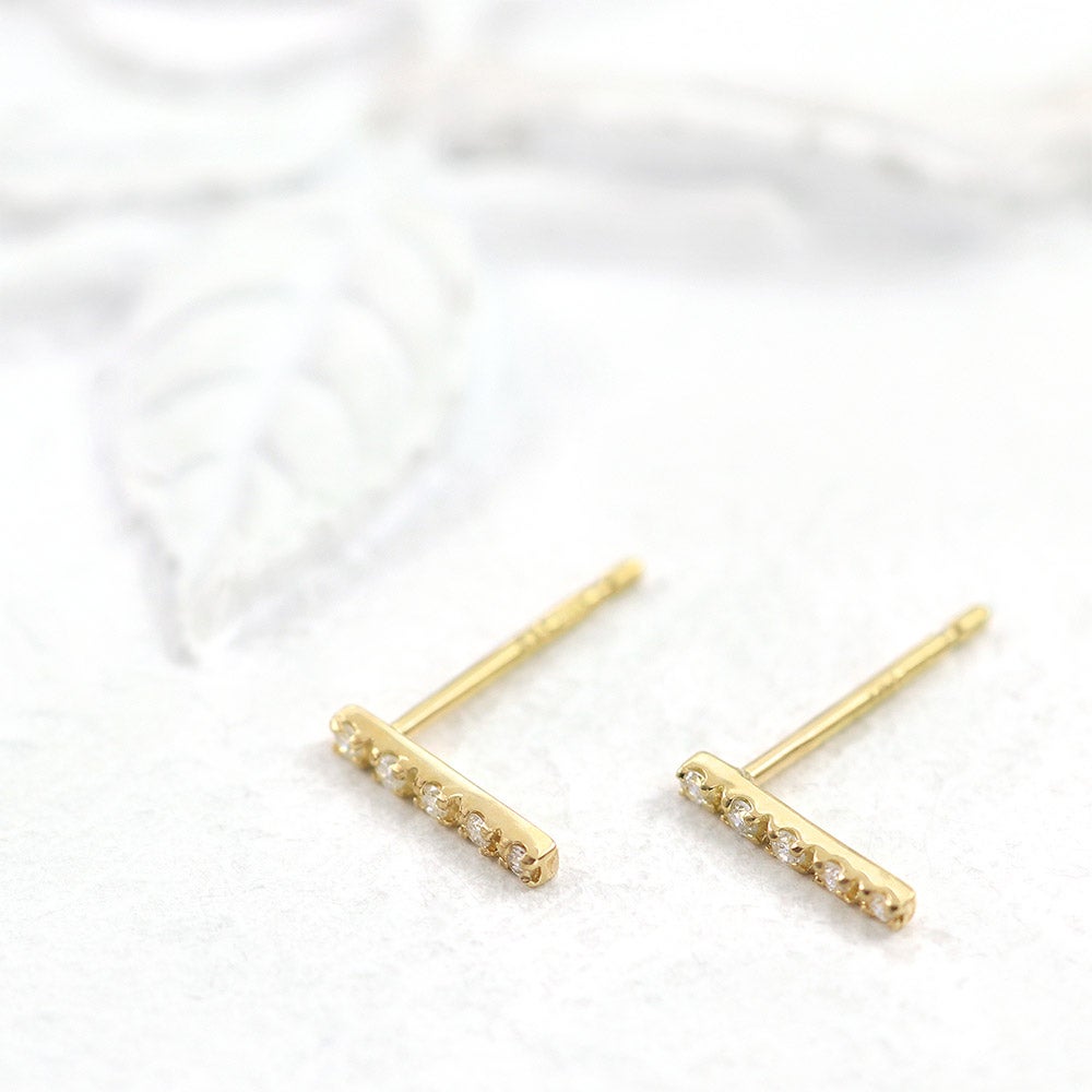 K18YG ダイヤモンド バーピアス_04