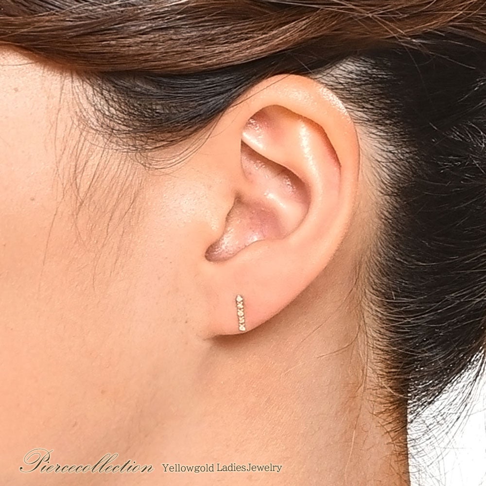 K18YG ダイヤモンド バーピアス_05