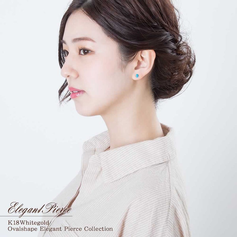 K18WG ターコイズ ピアス_04