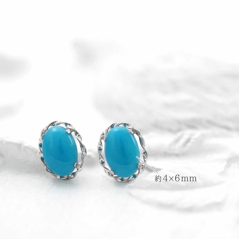 K18WG ターコイズ ピアス_05