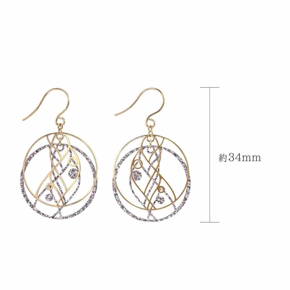 K18YG/K18WG 透かし フックピアス_04