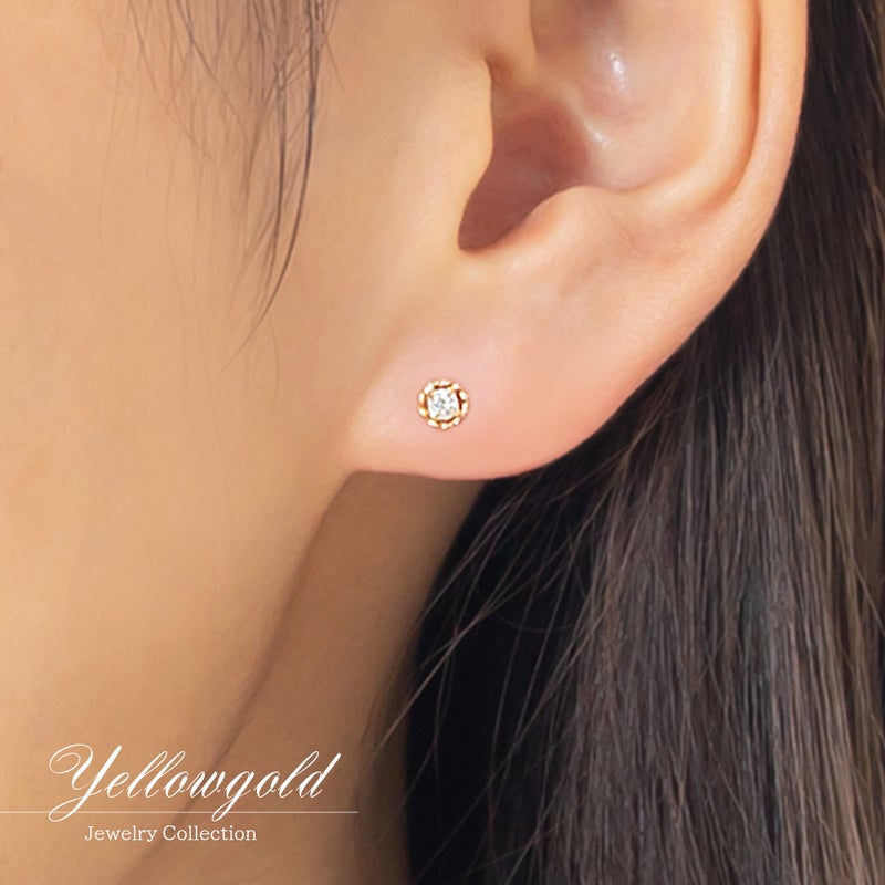 K18YG ダイヤモンド ピアス_05