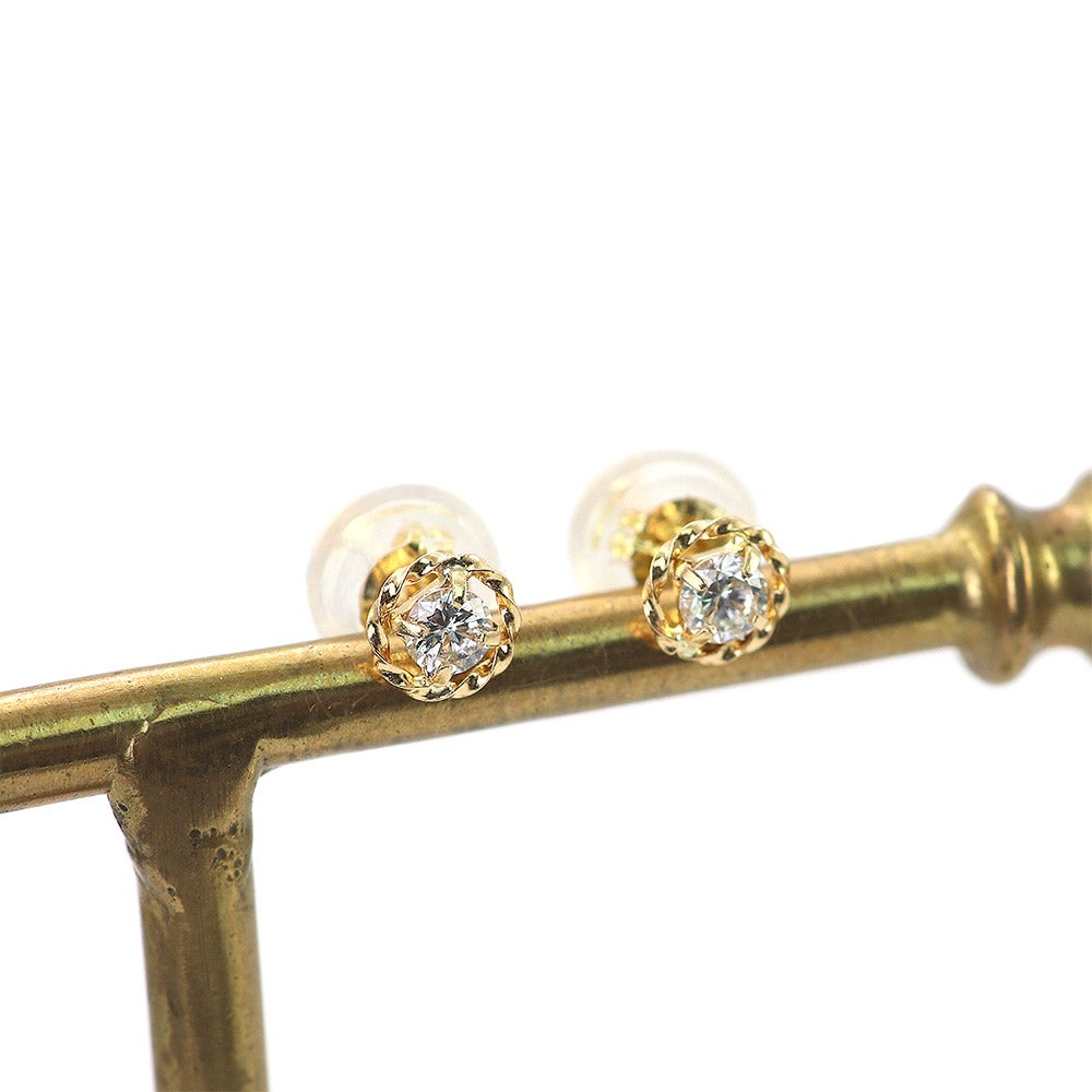 K18YG ダイヤモンド ピアス_09