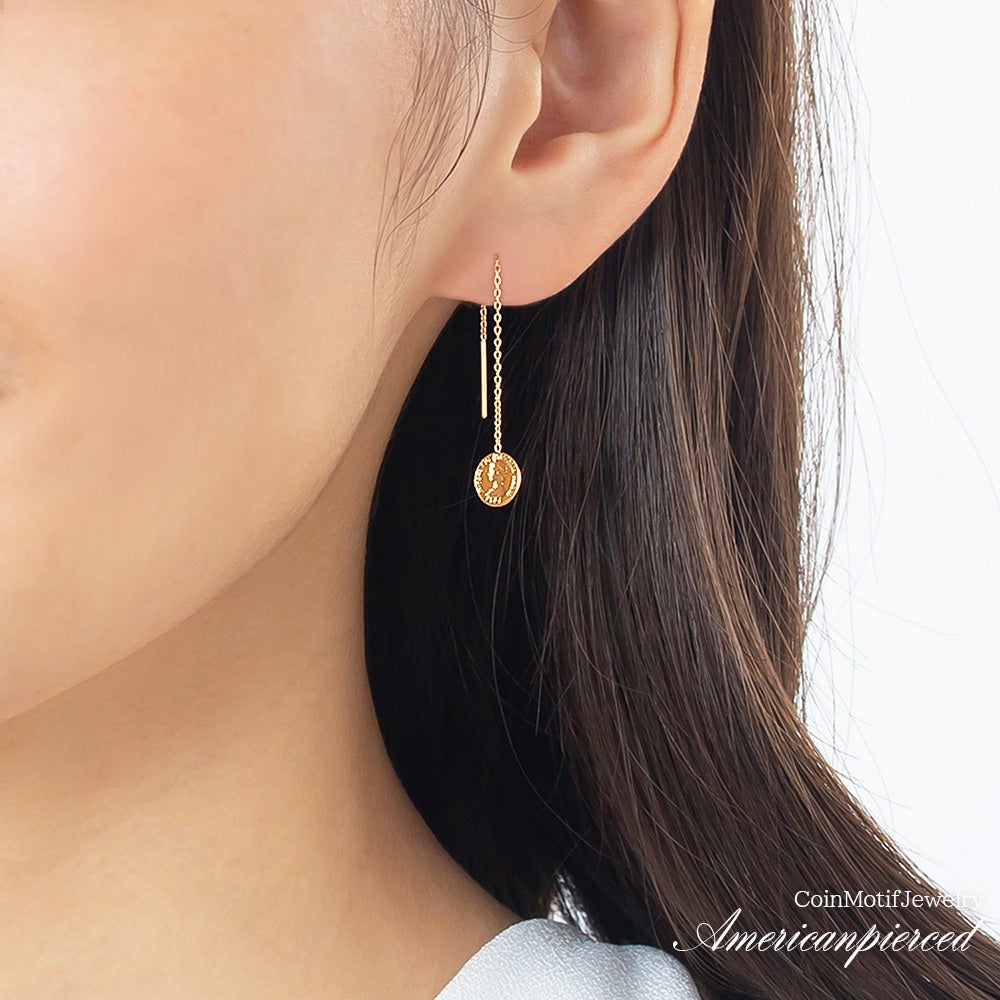 K18YG コイン アメリカンピアス_12