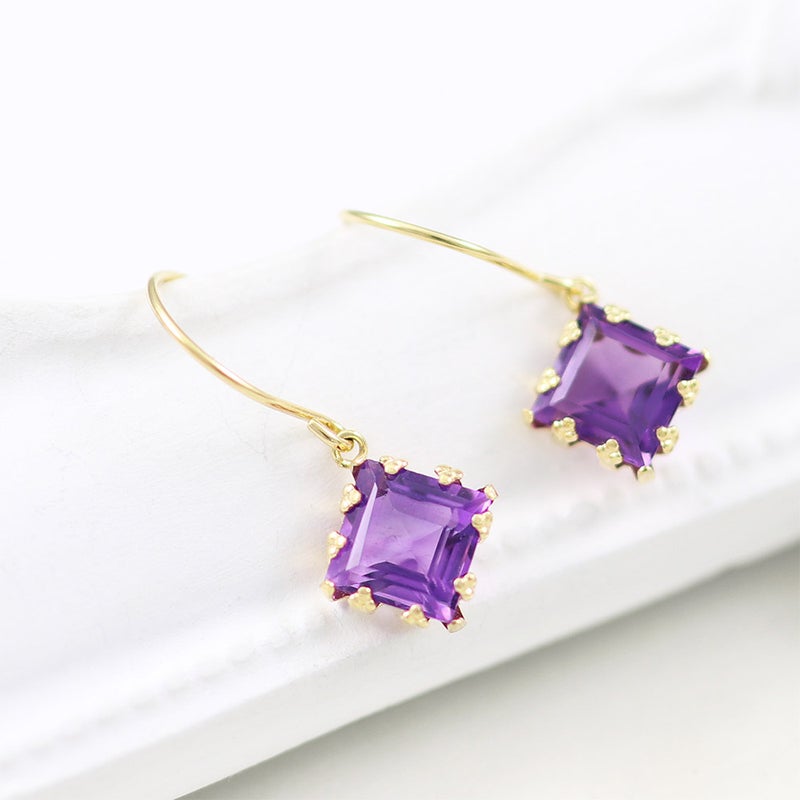 K18YG アメジスト フックピアス_09