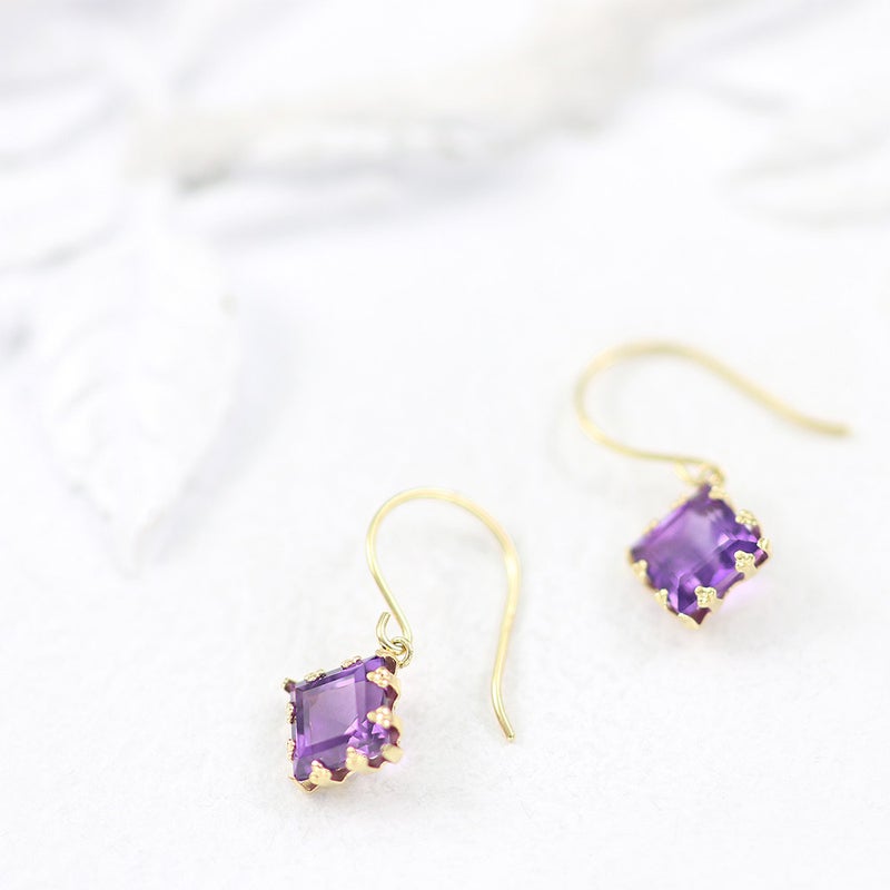 K18YG アメジスト フックピアス_10