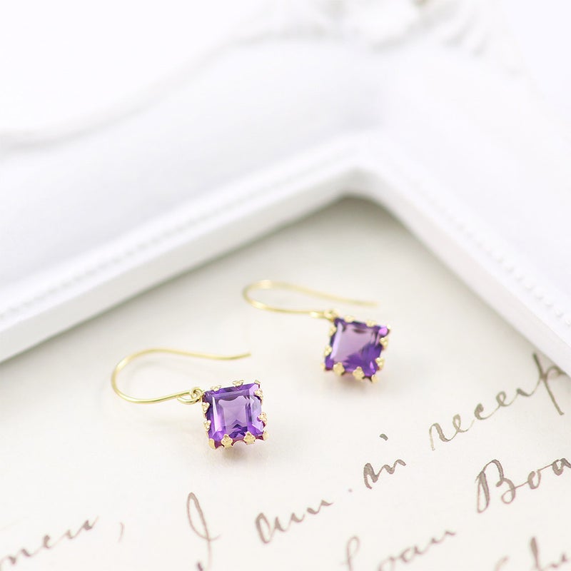 K18YG アメジスト フックピアス_11