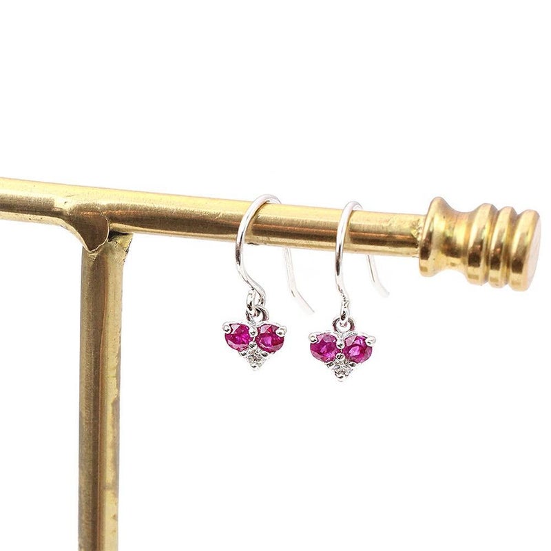 K18WG ルビー＆ダイヤモンド ハートピアス_02